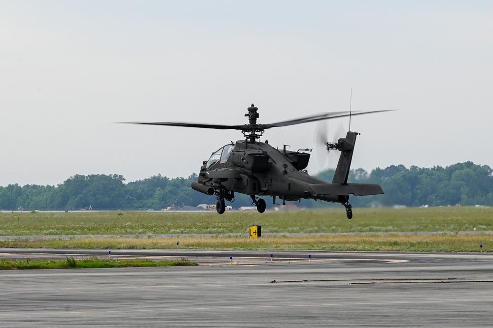 South Carolina Army National Guard AH-64 Apaches launch for Palmetto Fury