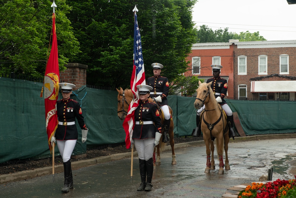 Marine Corps Mounted Color Guard East Coast Tour