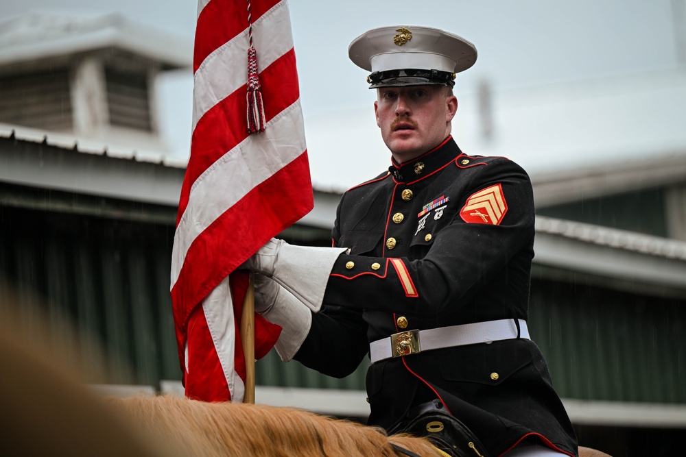 The Marine Corps Mounted Color Guard East Coast Tour