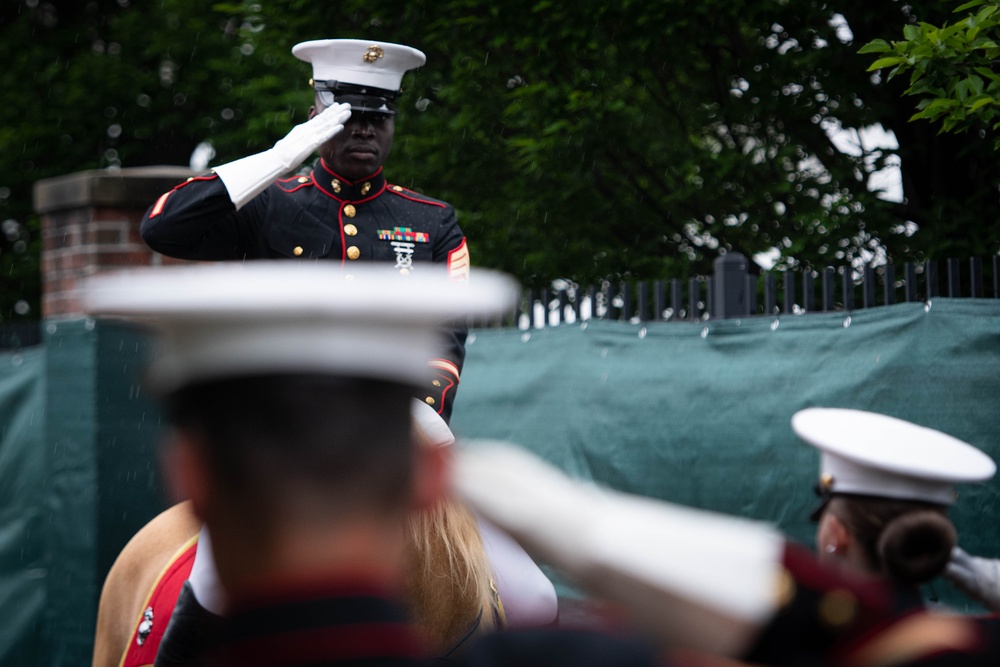 The Marine Corps Mounted Color Guard East Coast Tour