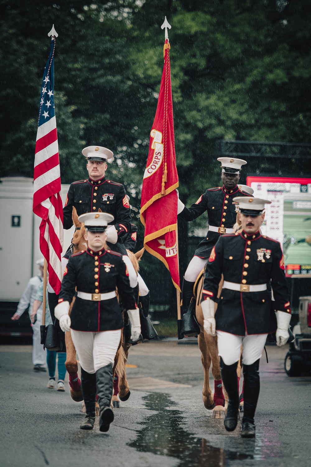 The Marine Corps Mounted Color Guard East Coast Tour