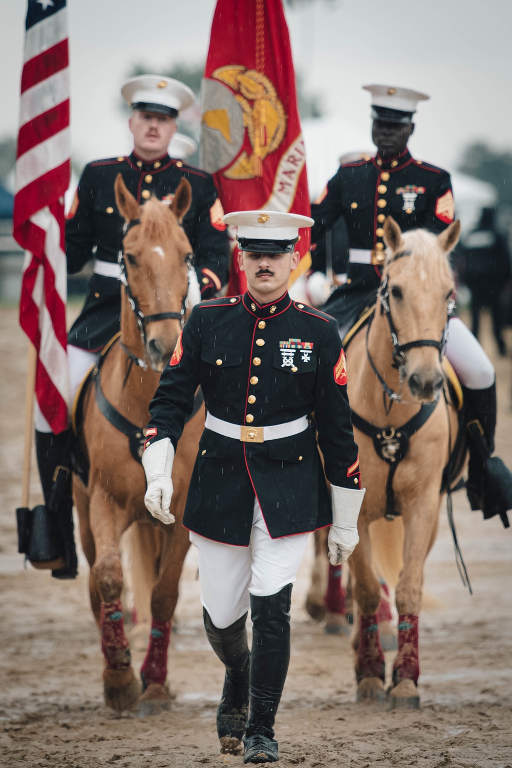 The Marine Corps Mounted Color Guard East Coast Tour