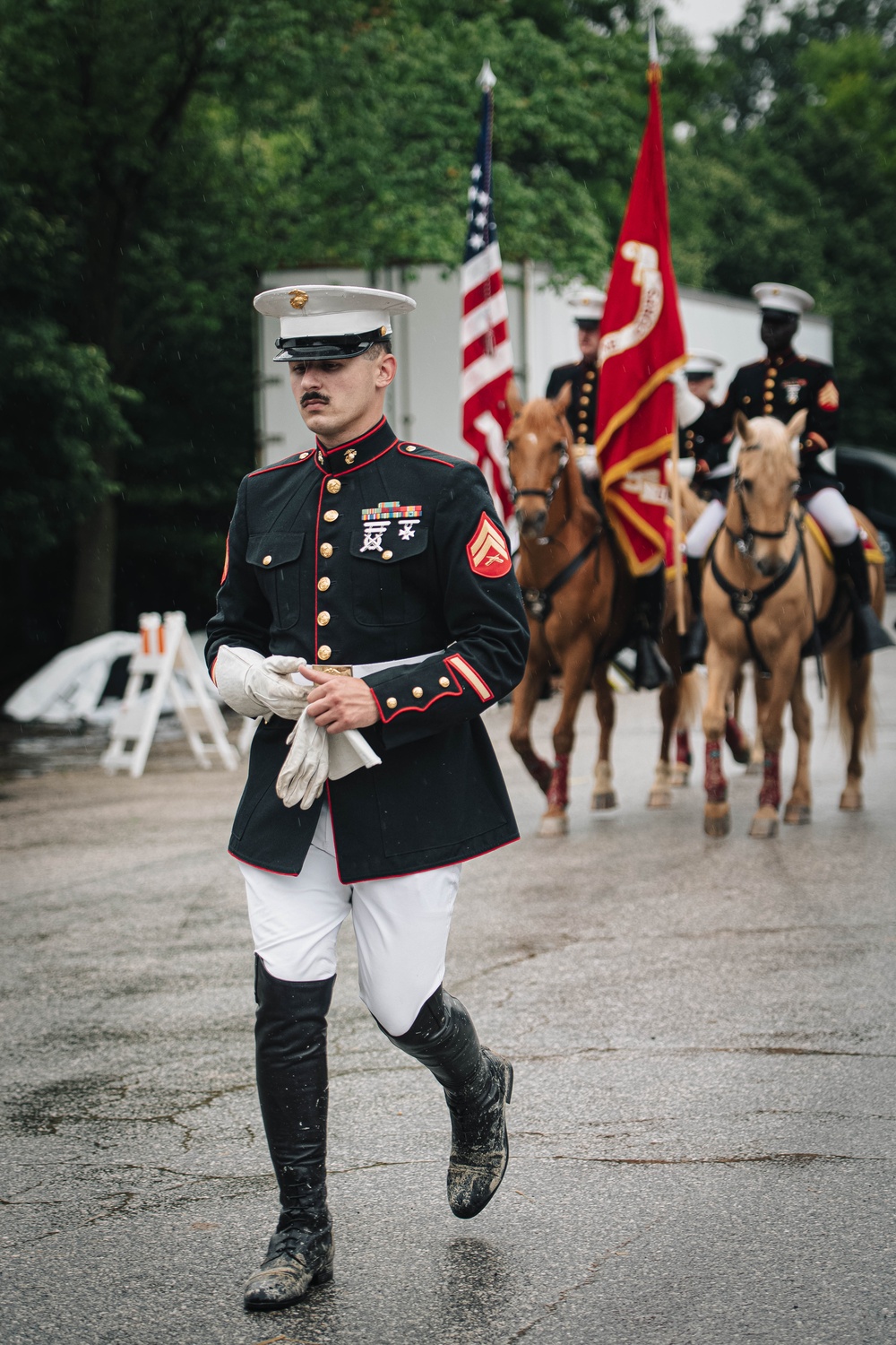 The Marine Corps Mounted Color Guard East Coast Tour