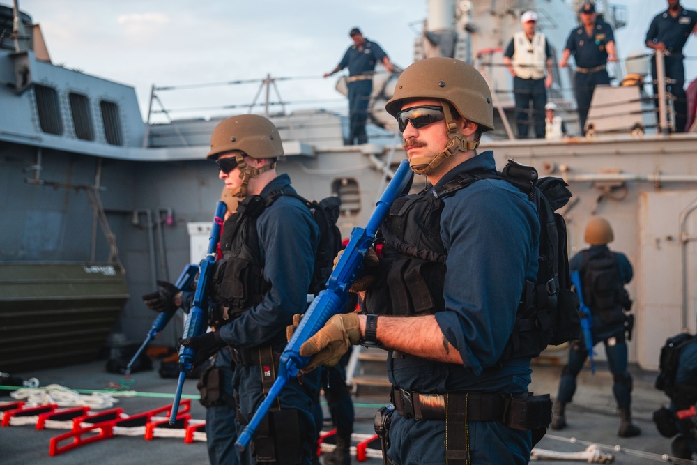 USS John S. McCain Conducts VBSS Operations