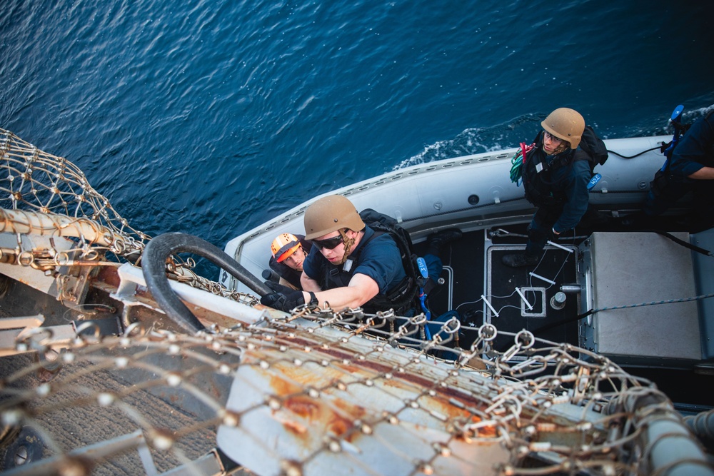 USS John S. McCain Conducts VBSS Operations