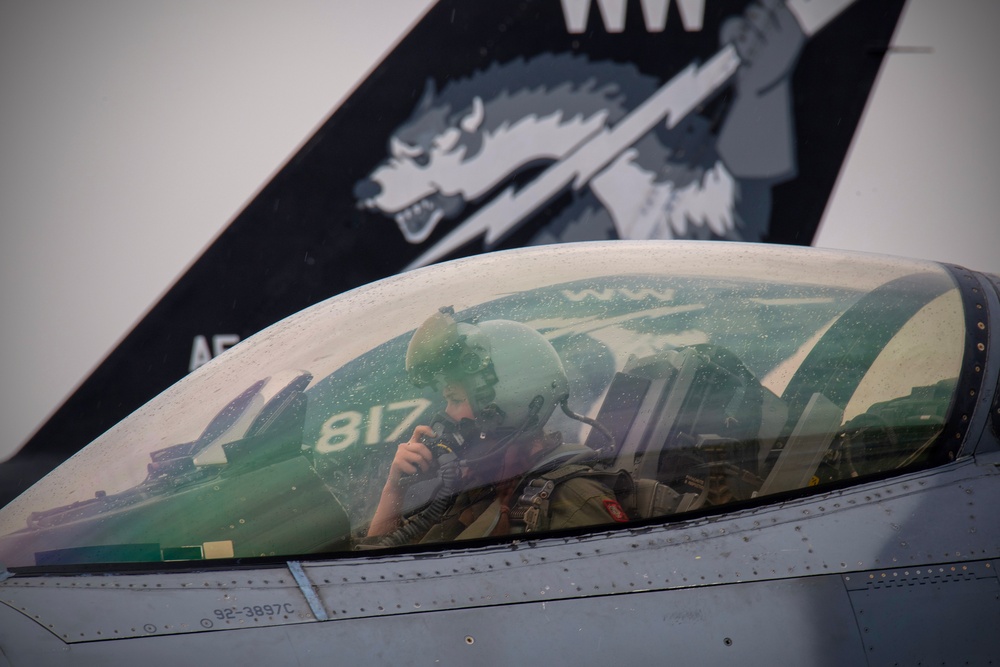 The PACAF F-16 Demo Team participates in Japanese-American Friendship Festival 24