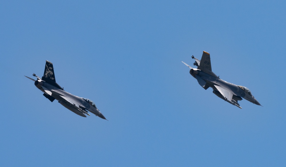 The PACAF F-16 Demo Team participates in Japanese-American Friendship Festival 24