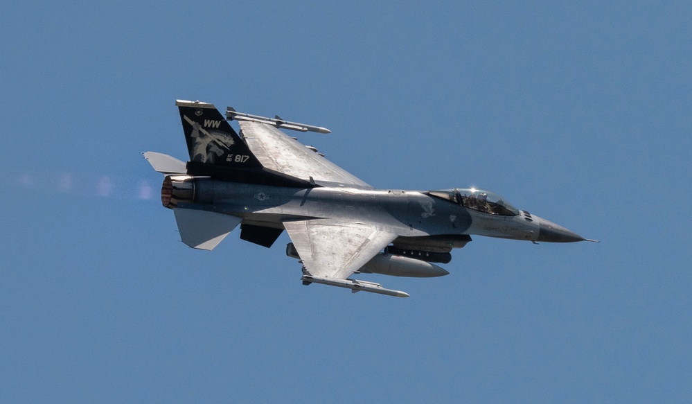 The PACAF F-16 Demo Team participates in Japanese-American Friendship Festival 24