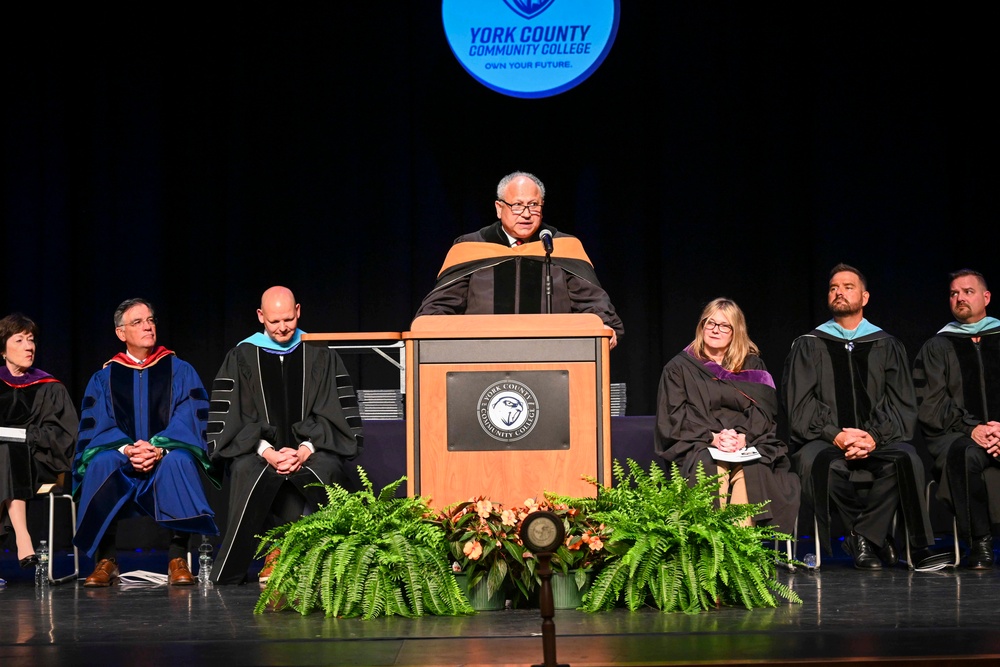 SECNAV Del Toro Speaks at York County Community College Commencement