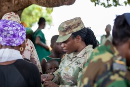 Medical civic action program brings public health supplies to local school in Damongo