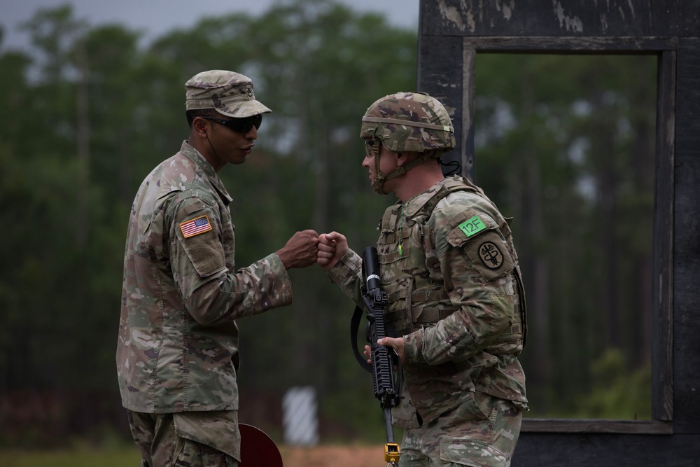 Medical Research and Development Command and Medical Readiness Command, East, participates in the Best Leadership Competition in a Fort Stewart, Georgia