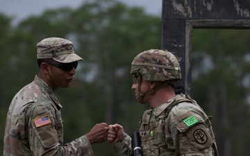 Medical Research and Development Command and Medical Readiness Command, East, participates in the Best Leadership Competition in a Fort Stewart, Georgia