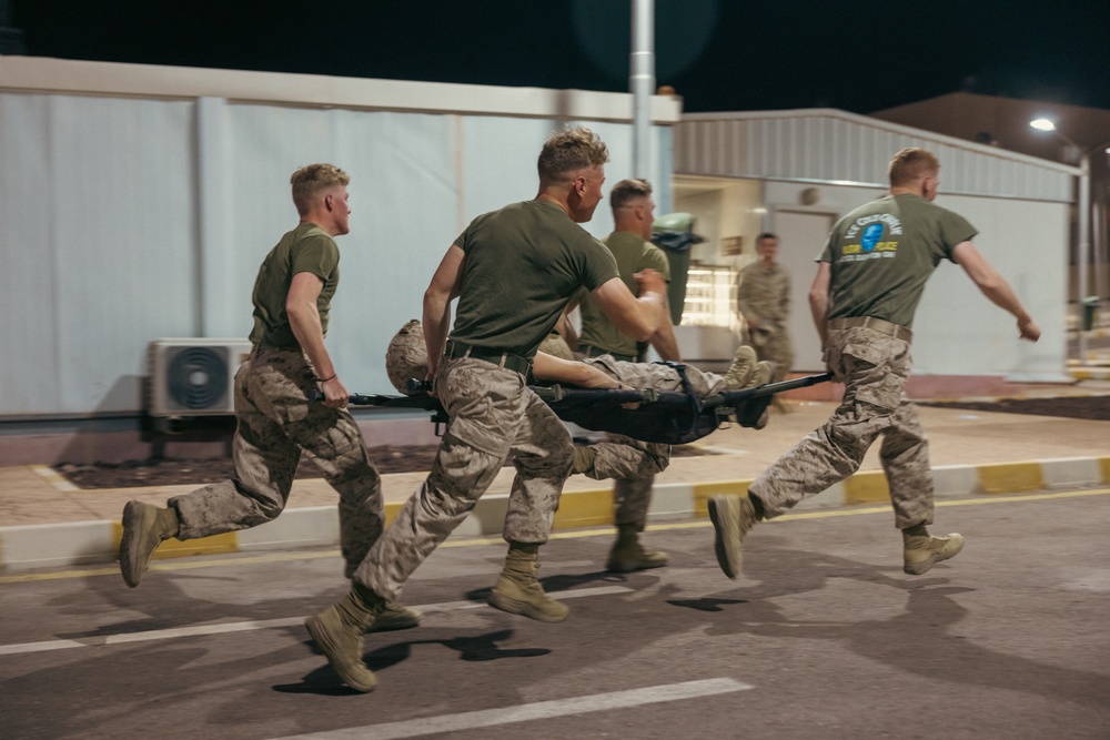 Maritime Combined Task Group Charlie: U.S. Marines with Marine Forces Reserve Participate in a Warrior Night in Jordan