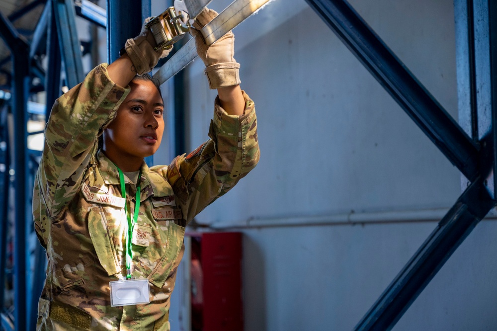 86th Aeromedical Evacuation Squadron set up for multinational training at African Lion