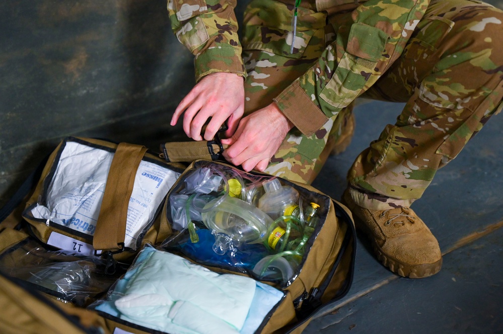 86th Aeromedical Evacuation Squadron set up for multinational training at African Lion