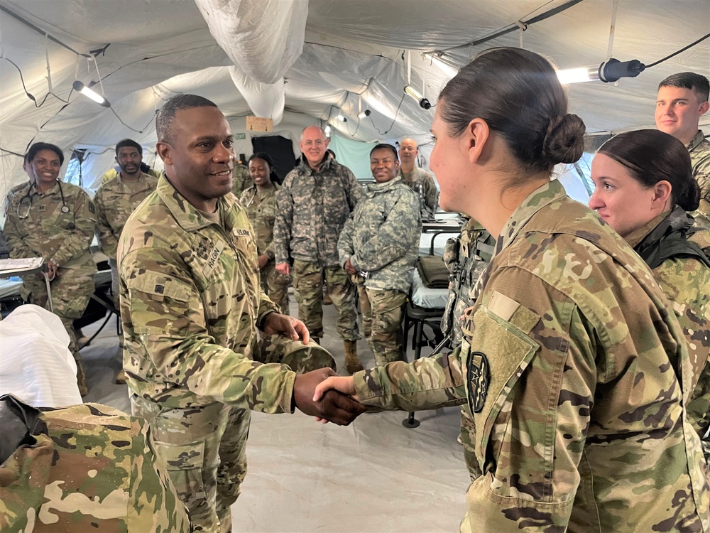 Maj. Gen. Ronald Ragin Visits Defender 2024 Hospital Exercise