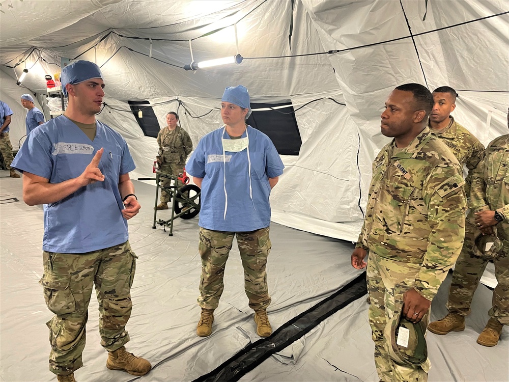 Maj. Gen. Ronald Ragin Visits Defender 2024 Hospital Exercise