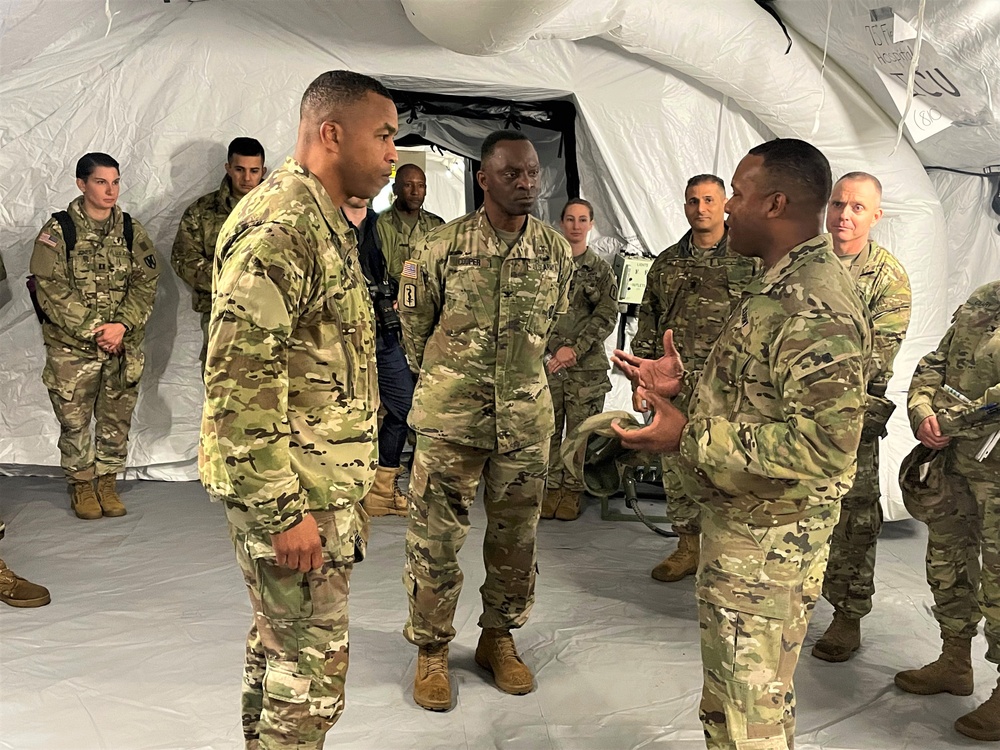 Maj. Gen. Ronald Ragin Visits Defender 2024 Hospital Exercise