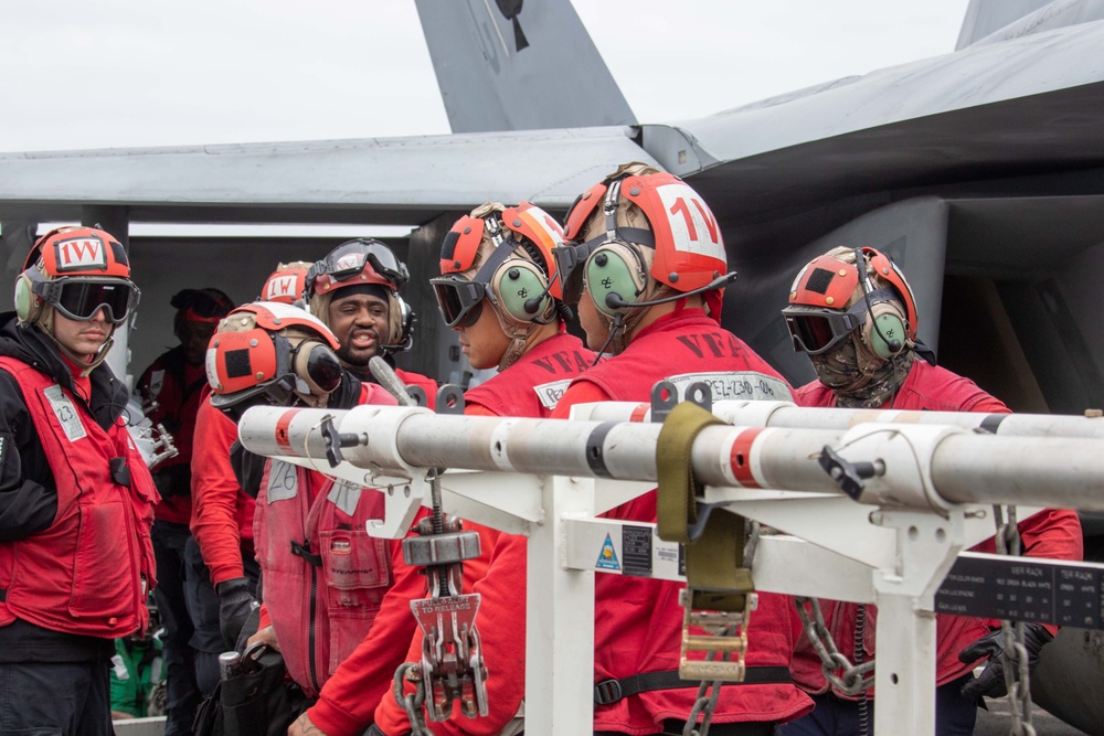 Abraham Lincoln conducts flight operations