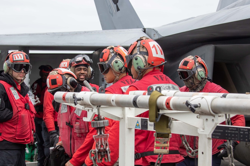 Abraham Lincoln conducts flight operations