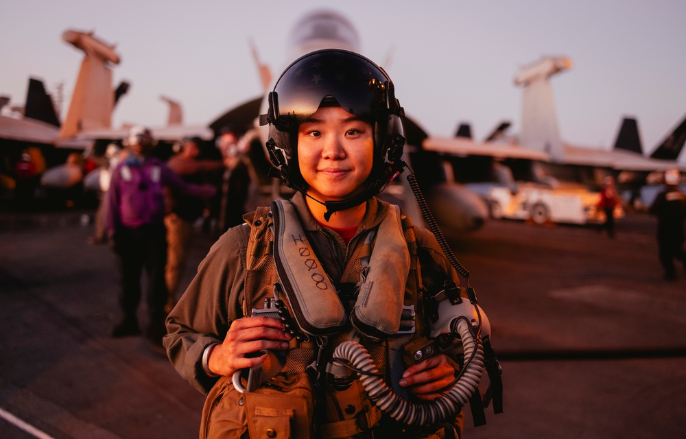 Electronic Warfare Officer Poses for a Photo