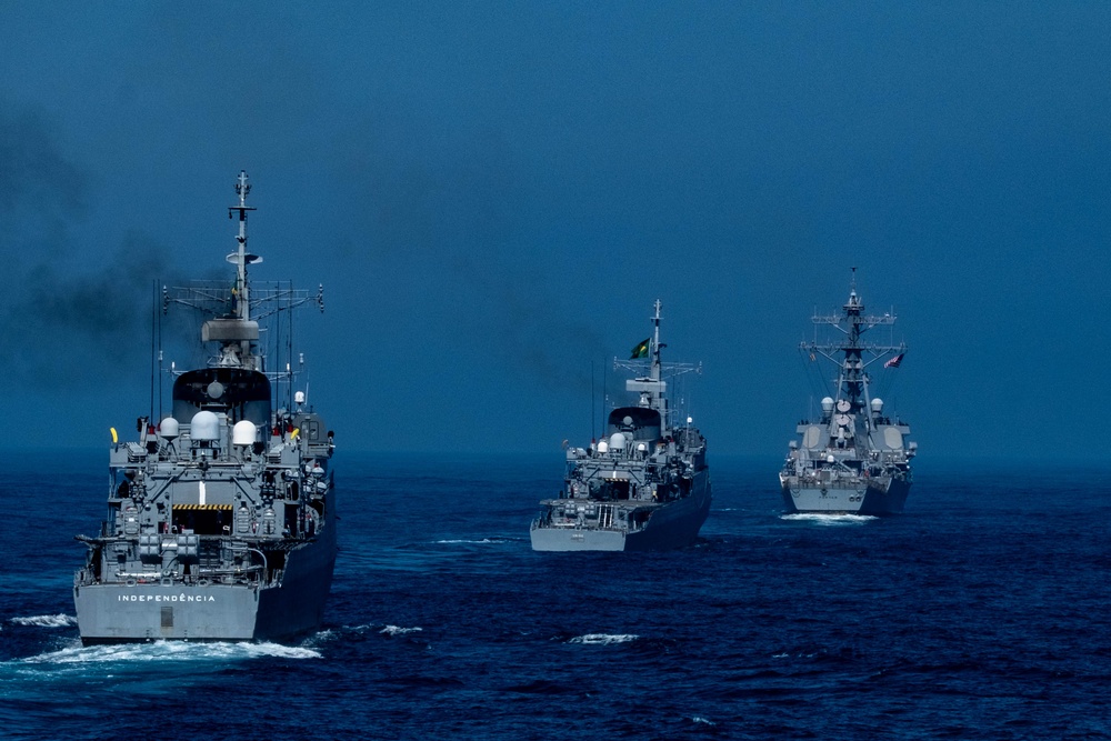 Precision driving with the U.S. Navy, Coast Guard and Brazilian navy