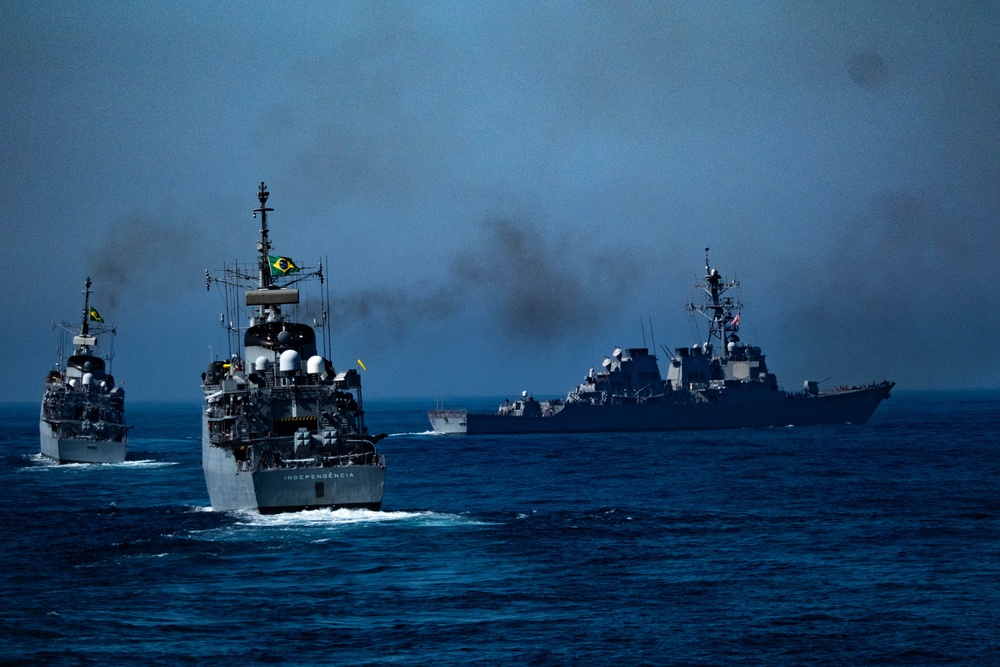 Precision driving with the U.S. Navy, Coast Guard and Brazilian navy