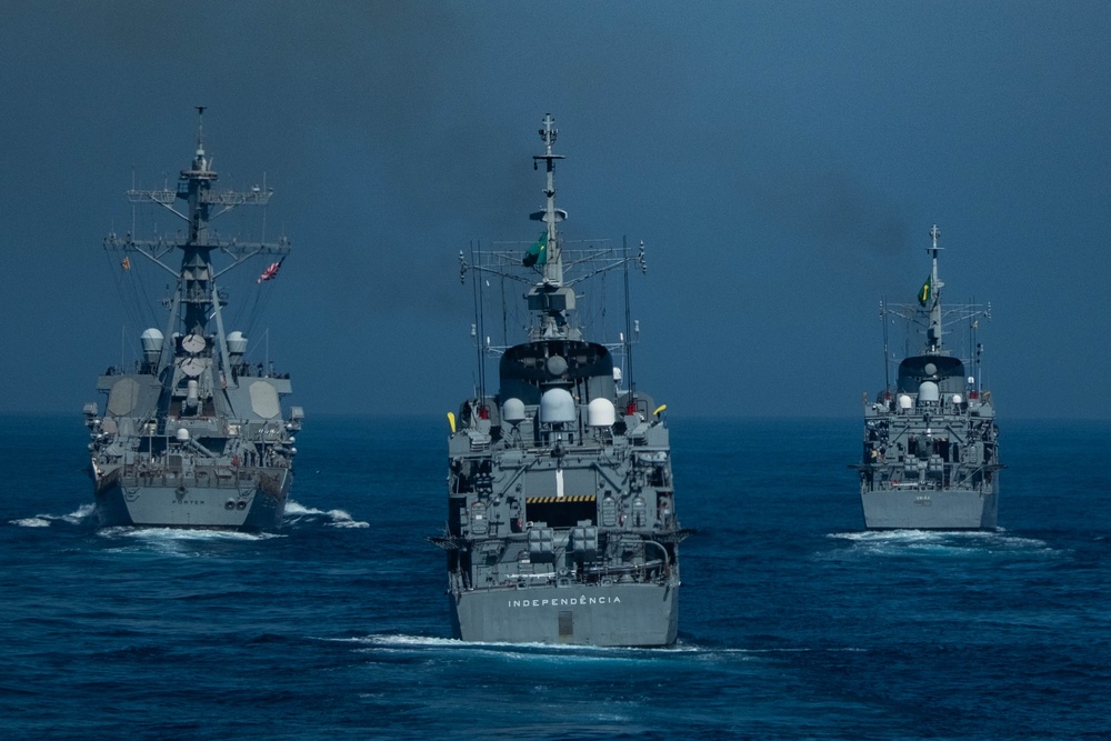 Precision driving with the U.S. Navy, Coast Guard and Brazilian navy