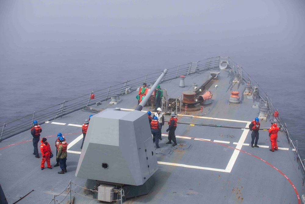 USS Ralph Johnson Conducts Replenishment at Sea