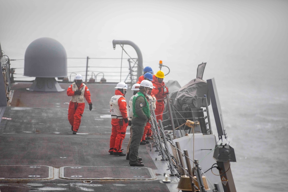 USS Ralph Johnson Conducts Replenishment at Sea