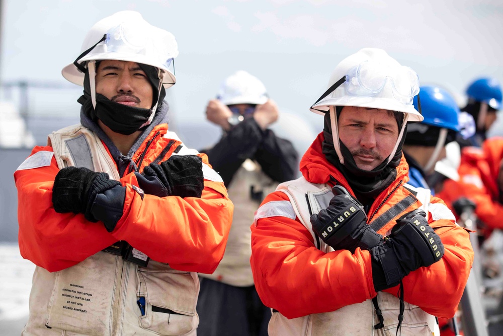 USS Ralph Johnson Conducts Replenishment at Sea