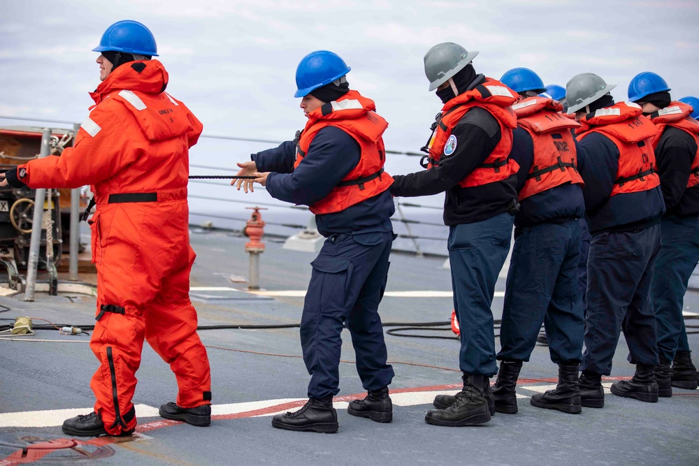 USS Ralph Johnson Conducts Replenishment at Sea