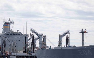 USS Ralph Johnson Conducts Replenishment at Sea