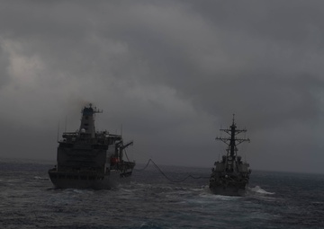 Refueling at sea