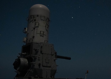 CWIS fires during nighttime exercise