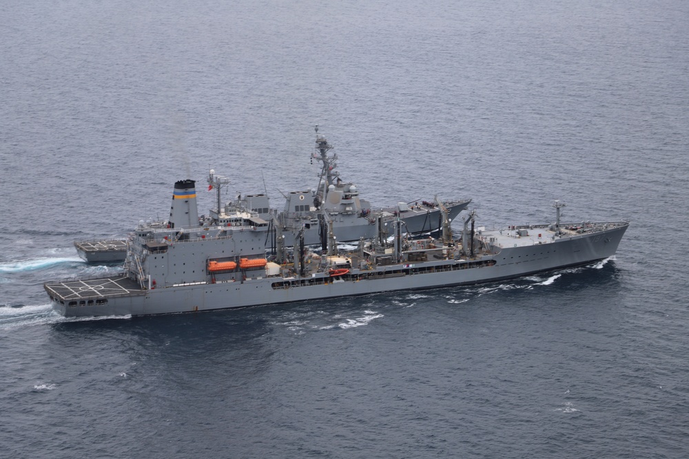 Michael Murphy conducts replenishment at sea
