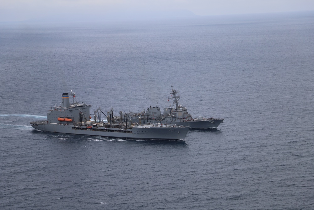 Michael Murphy conducts replenishment at sea
