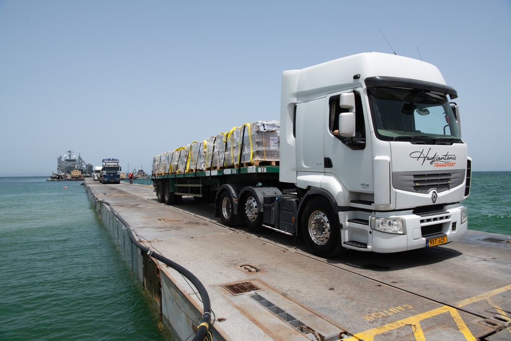 Humanitarian Aid Crosses Trident Pier