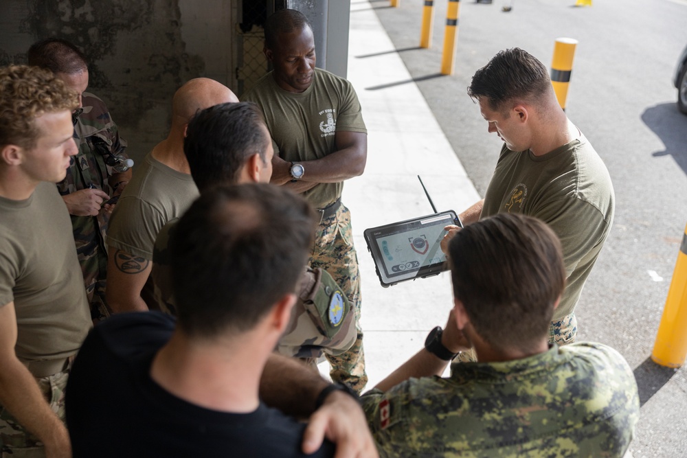 MRF-D 24.3: U.S, Australia EOD technicians prepare equipment for exercise Wallaby Walk 24