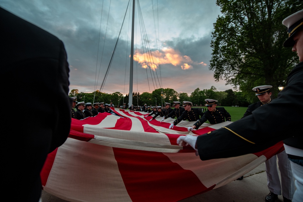 Coast Guard Academy holds Sunset Review