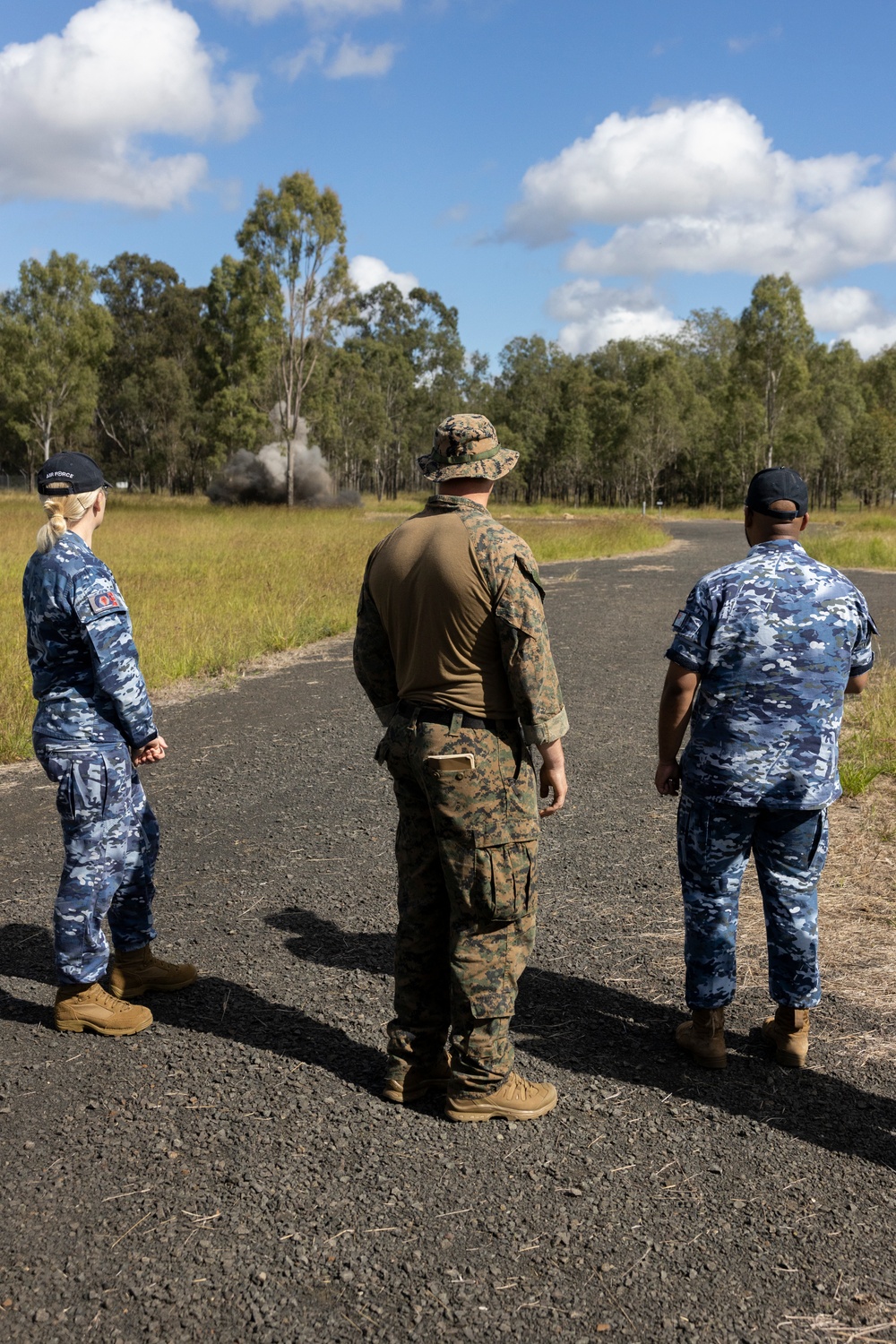MRF-D 24.3: U.S., Australia, France service members participate in demolition range in preparation for Operation Render Safe Nauru