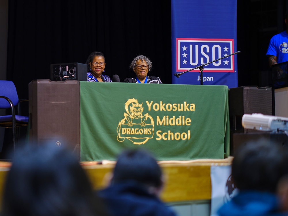 Dr. Opal Lee Visits Yokosuka Middle School