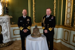 USS Jacob Jones Bell Conservation Efforts Begin Following London Turnover Ceremony