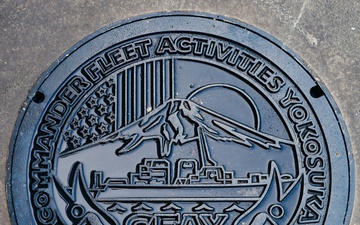 NAVFAC Far East Installs First Designer Manhole Cover on CFAY