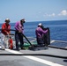 USS Gabrielle Giffords (LCS 10) conducts flight operations at sea