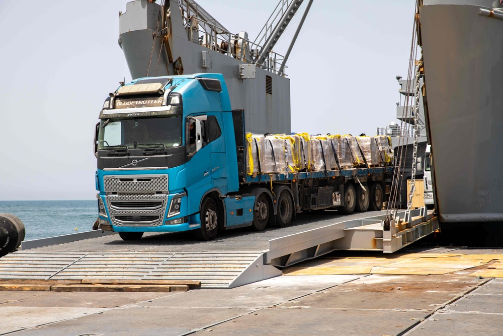 Aid delivered across Trident Pier