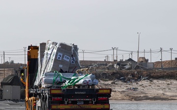 Aid delivered across Trident Pier