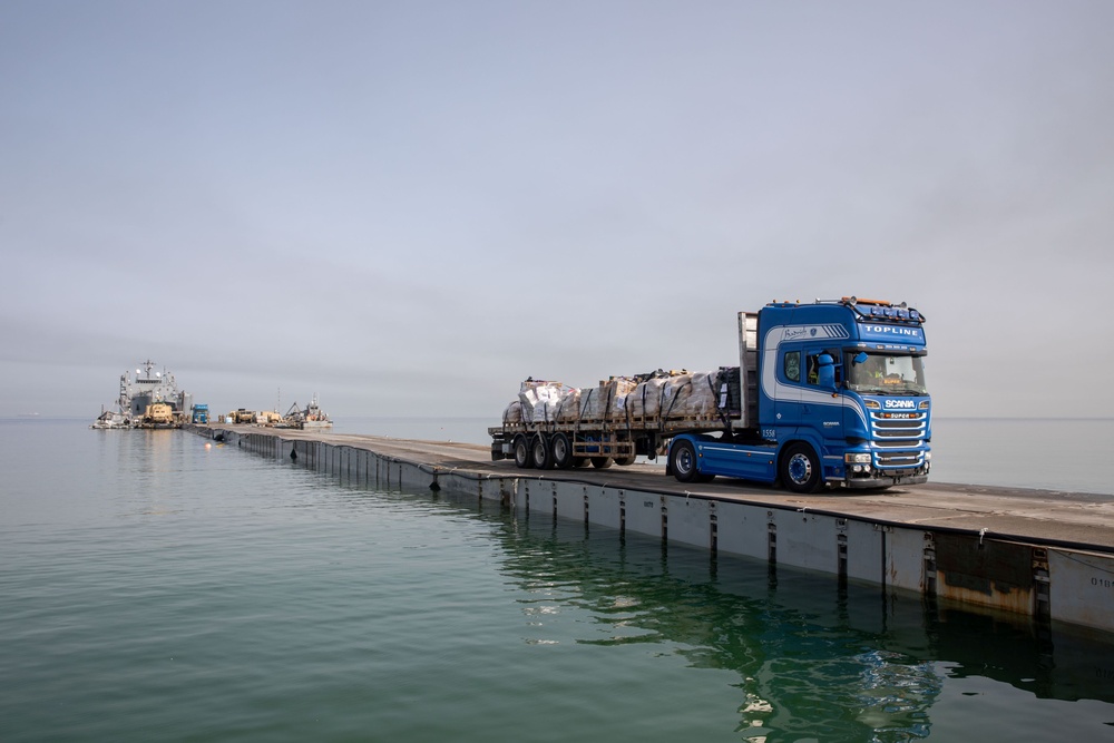 Aid delivered across Trident Pier