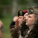 Dignitaries, members of 10th Special Forces Group (Airborne), Polish special forces, 6th Airborne Brigade, gather for the renaming of Camp Miron, May 17, 2024 near Krakow Poland.