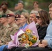 Dignitaries, members of 10th Special Forces Group (Airborne), Polish special forces, 6th Airborne Brigade, gather for the renaming of Camp Miron, May 17, 2024 near Krakow Poland.